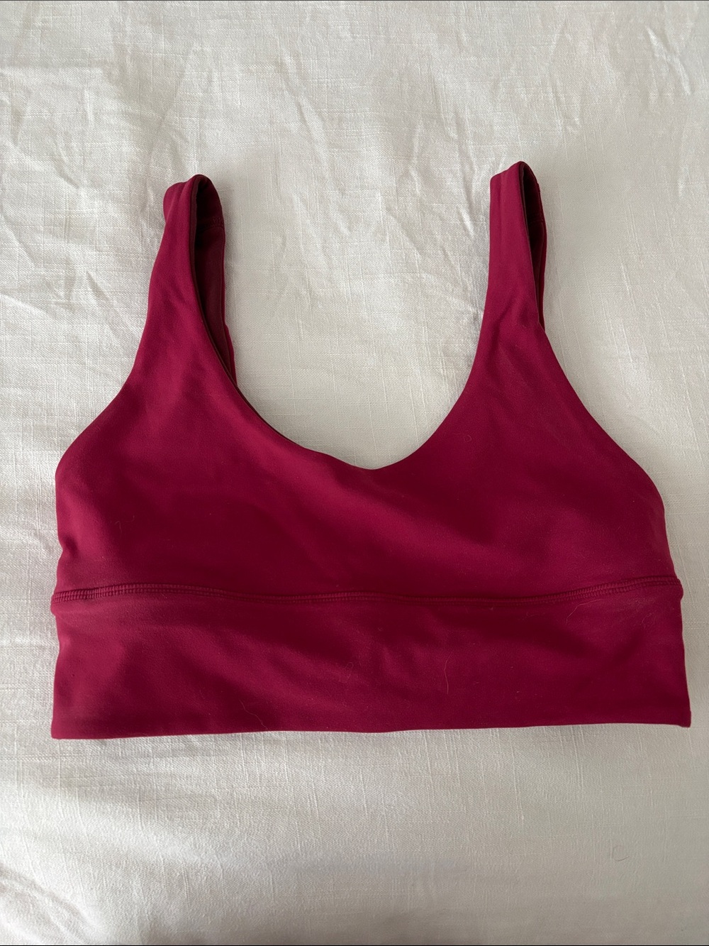 lululemon athletica Scoop Sports Bra - Berry Red